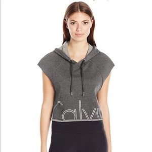 Calvin Klein Performance Cropped Logo Hoodie